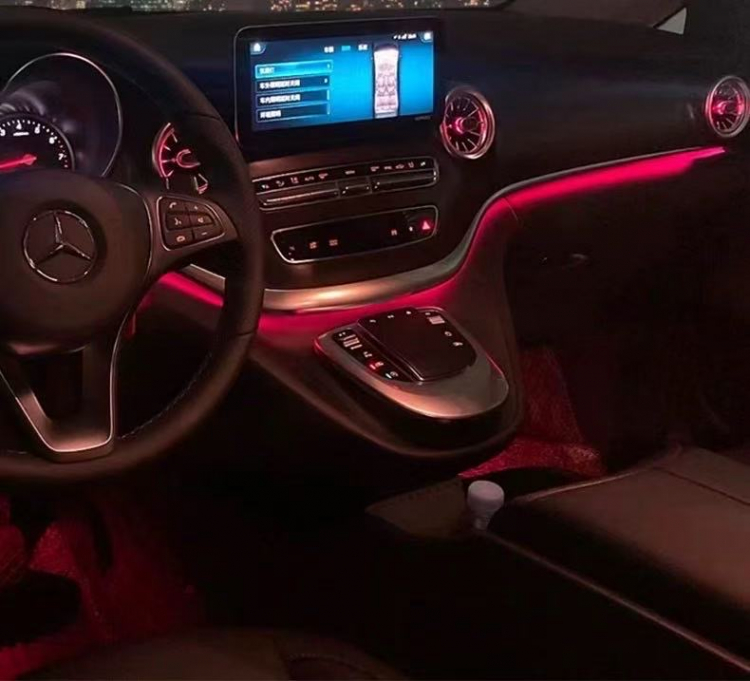 Ambientebeleuchtung Fahrerbereich + Düsen  Mercedes V-Klasse W447 (Komplettset)